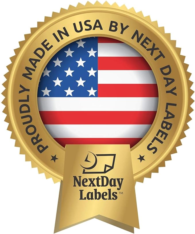 NextDayLabels Employee Attendance Weekly Time Card, Made in the USA