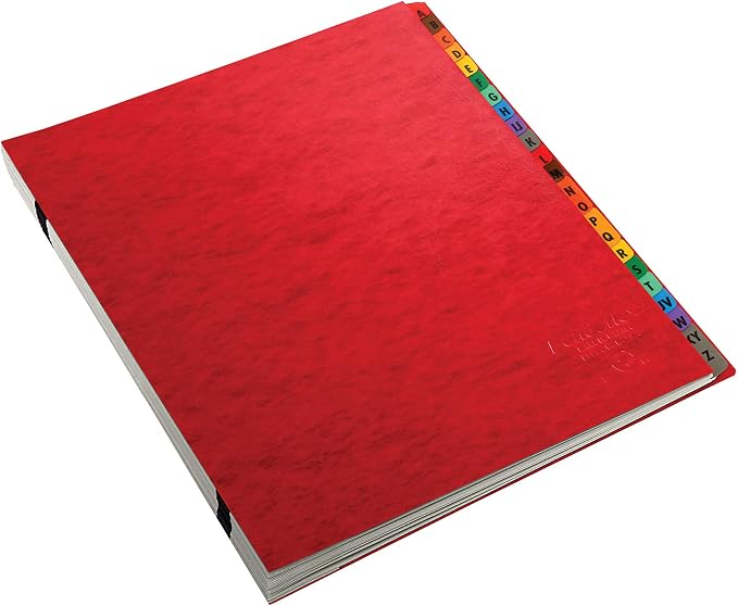 Pendaflex Expanding Desk File, Alphabetic (A–Z), Letter Size, Red, Each (11017)