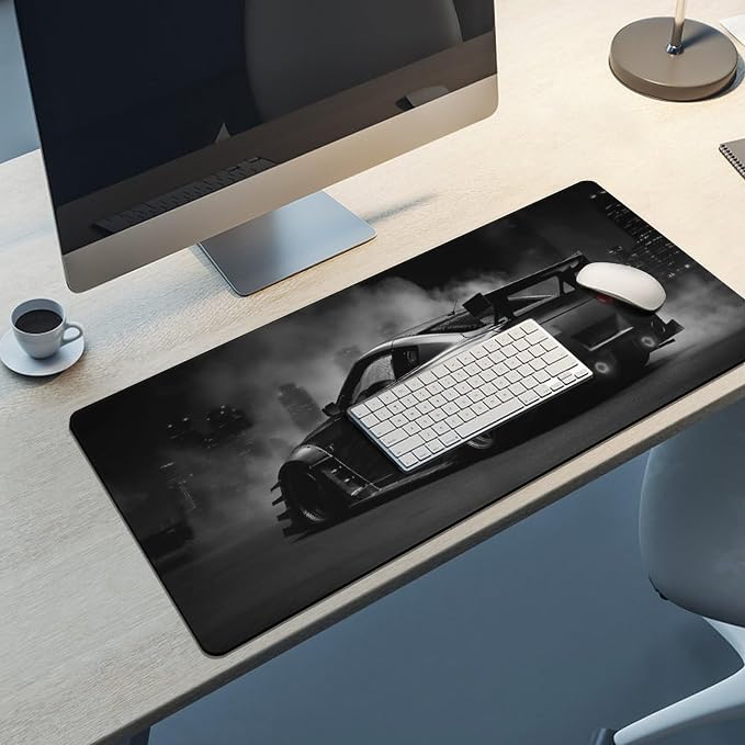 Car Gaming Mouse Pad Large Mousepad Z350 JDM Car Racing Cool Desk Mat Big Mousepad Extended Keyboard Computer Pad Office Desk Organizers and Accessories 40x90cm, Style