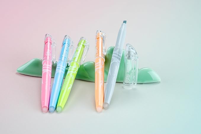 PILOT FriXion Light Pastel Erasable Highlighters, Chisel Tip, Pack of 84, Assorted Colors - Ideal for School, Journaling, and Office Use
