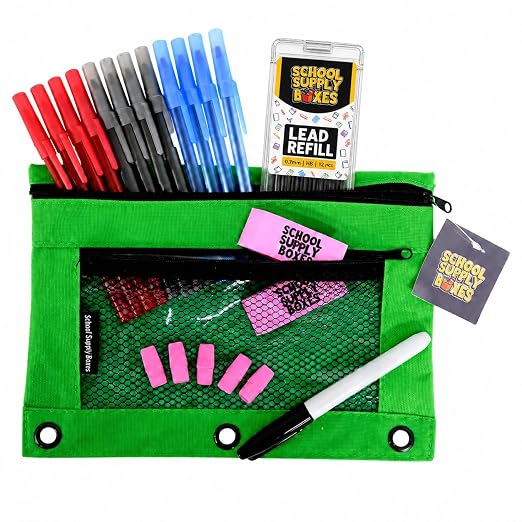 Ultimate High School and College Bundle | Case (2 Boxes) | School Supply Boxes - Back to School Essentials | Includes Notebooks, Tab Dividers, Pencils, Highlighters, & More