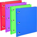 WOT I 4-Pack 1 Inch Telescoping 3 Ring Binder, Expandable Flexible Binder - Patented Design for Easy Portability, Holds 8.5"x11" Paper, Perfect for School, Office&Home Organization