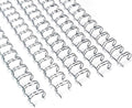 Rayson Wire Binding Spines, 3/8" 2:1 Pitch, 21-Loop Silver, 100 Pack | Binds up to 70 sheets; 21-loop silver double-loop wires fit 2:1 pitch machines for Letter-size documents.