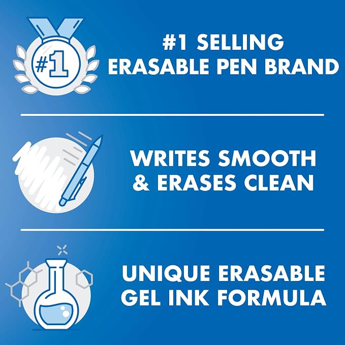 PILOT FriXion Clicker Erasable Gel Pens, Fine Point (0.7mm), 36-Pack