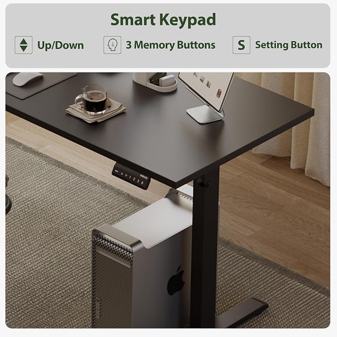 Agilestic 63 x 55 Inch L Shaped Electric Standing Desk, Black | Corner Desk, Ample Workspace, Memory Presets, Hooks, Stable Steel Frame,176 lbs Capacity, Easy Assembly, Splice Board