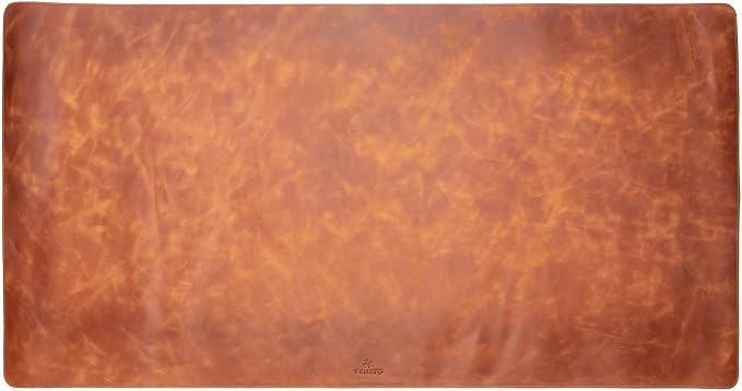Premium Leather Desk Mat (36 X 19 inch) - Large Mouse Mat for Home Office Accessories (Antique Brown)*