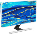 Baocicco Royal Blue Marble Waterproof TV Cover 75 Inch Creative Design Monitor Accessories Laptop TV LCD Screen Television Decoration for Tablet LED LCD OLED TVs Decorations