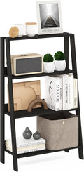 Furinno Ladder 4-Tier Book Shelf, Open Frame Ladder Shelf, Espresso | 10.9 x 23.6 x 38.4, Bookcase, Standing Display Storage Shelves, Storage Rack, for Organization, Living Room, Home Office