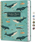 Taja Planner 2026-2027, Jul 2026-Jun 2027 Monthly & Weekly Calendar Planner | 8.5" x 11", Hardcover Academic Calendar, Teacher Student Agenda Book with Tabs, School Office Supplies, Depths Whale