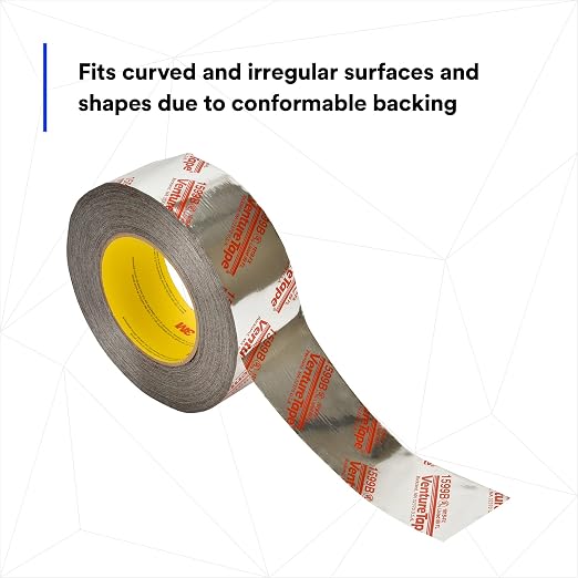 3M Venture Tape UL181B-FX Polypropylene Duct Tape 1599B, Silver