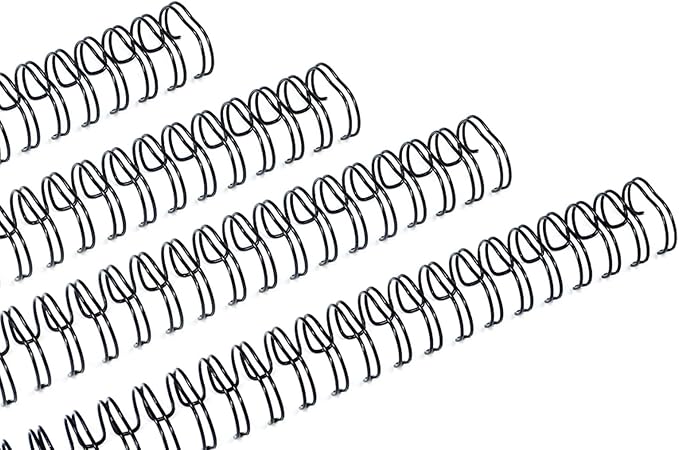 Rayson Wire Binding Spines, 3/4" 3:1 Pitch 32-Loop Black, 50 Pack | Binds up to 165 sheets; select 3/4" size for thick reports, manuals and project documents.
