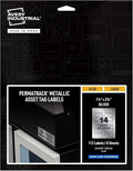 Avery Metallic Asset Tag Labels, 1-1/4 x 2-3/4", Laser Printable Tags, 112 Waterproof Labels (61528)
