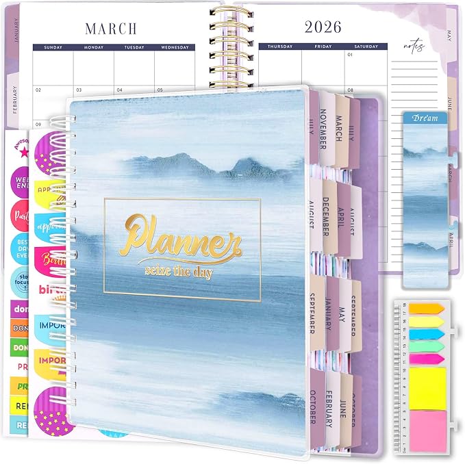 Arundhati Planner 2026-2027, 18 Months Large Daily Weekly Monthly Organizer