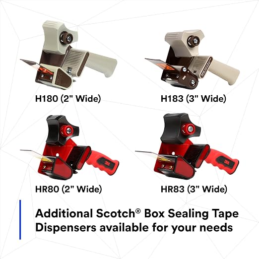 3M Scotch Box Sealing Tape Dispenser HR80, for 2-inch Wide Tape