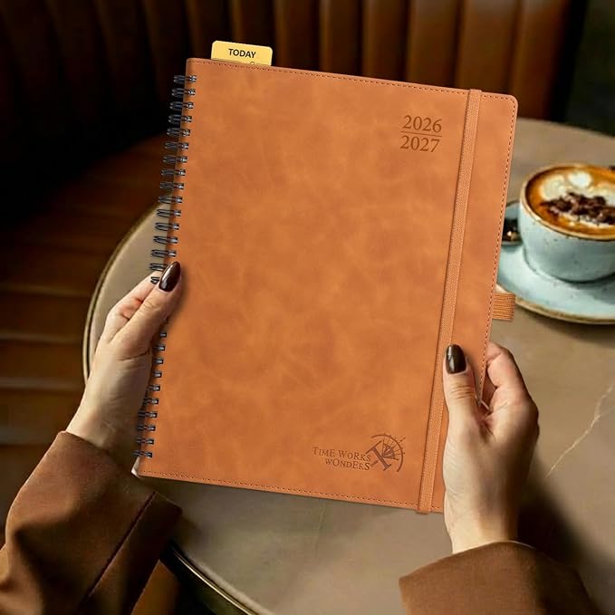 POPRUN 2026-2027 Monthly Planner, Large 8.5" x 10.5", 18 Month Calendar