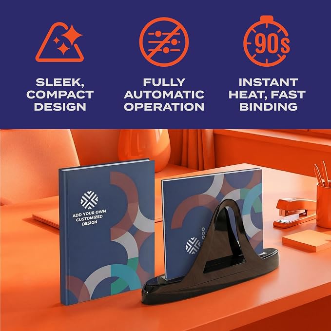 Unibind60 Pro Thermal Binding Machine Plus 10 Hardcovers for Offices & Pitch Decks | No Warm-Up Needed | Fast and Easy Binding with a Professional Finish