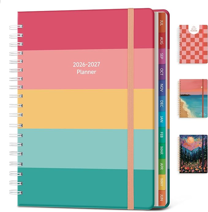 Planner 2026-2027 Weekly & Monthly Academic Planner, 7.4" x 10.2"