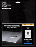 Avery White Asset Tag Labels, 3/4" x 2", Destructible Laser Printable Tags, 240 Waterproof Labels (60531)