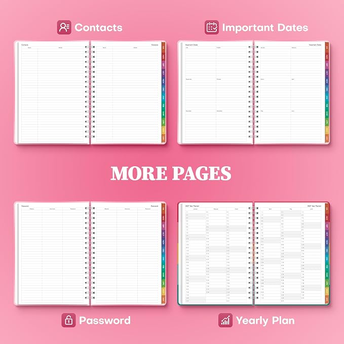 Planner 2026-2027 Weekly & Monthly Academic Planner, 7.4" x 10.2"
