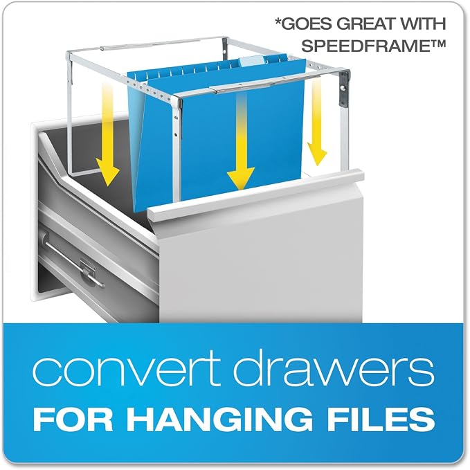 Pendaflex Reinforced Hanging File Folders, Letter Size, 1/5 Cut, Assorted Jewel-Tone Colors, 25/BX (4152 1/5 ASST2)