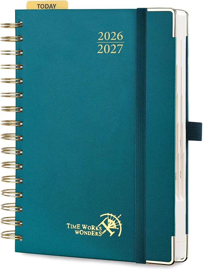 POPRUN 2026-2027 Daily Planner One Page Per Day, 5.75" x 8.5", Day Planner