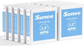 SUNEE 3 Ring Binders 1.5 Inch 10 Pack, Clear View Binders Three Ring PVC-Free (Fit 8.5x11 Inches) for School or Office Supplies, White