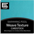 Swimming Pool—12x12 Textured Cardstock | 80lb Textured Blue Scrapbook Paper | Premium Cardstock for Cricut Cutting | 25 Sheets