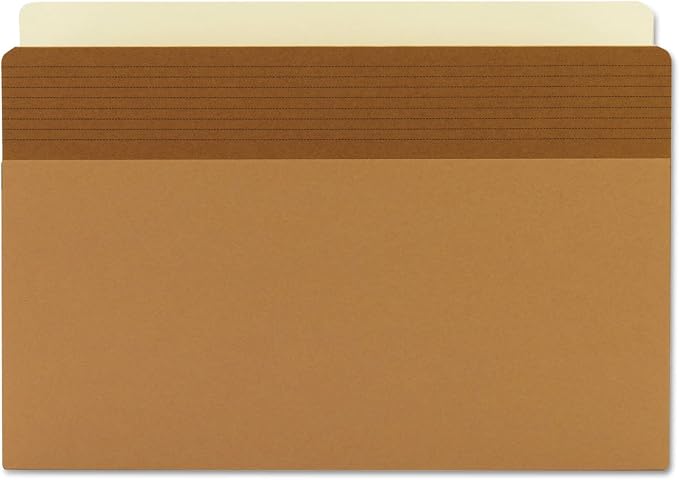 Smead Easy Grip® File Pocket, Straight-Cut Tab, 5-1/4" Expansion, Legal Size, Redrope, 10 per Box (73211)