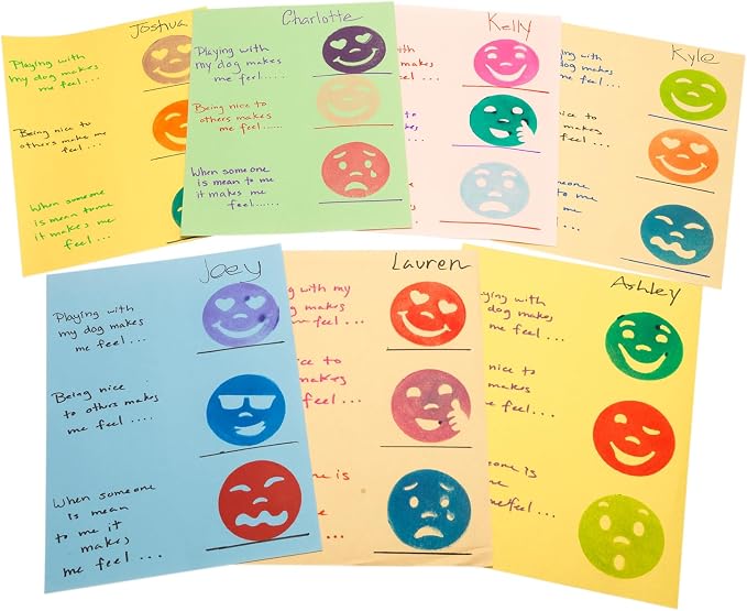 Colorations Easy-Grip Emotion Stampers Set of 12