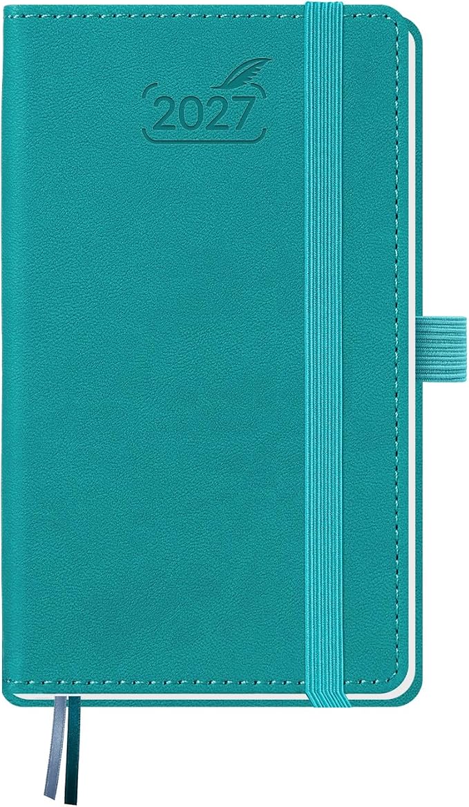 BEZEND Pocket Calendar 2027, Weekly Monthly Planner for Purse (3.5" x 6")