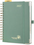 POPRUN 2027 Daily Planner One Page Per Day, 5.75" x 8.5" Calendar Book