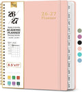 Taja Planner 2026-2027, 8.5" x 11" Calendar Planner, Jul 2026-Jun 2027 | Letter Hardcover Weekly & Monthly Academic Year Planner, Large Planning Agenda With Tabs, School & Office Supplies, Pink
