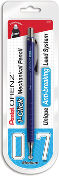 Pentel Orenz Mechanical Pencil 0.7Mm Medium Line, Blue Barrel, Pack of 1 (PP507BP)