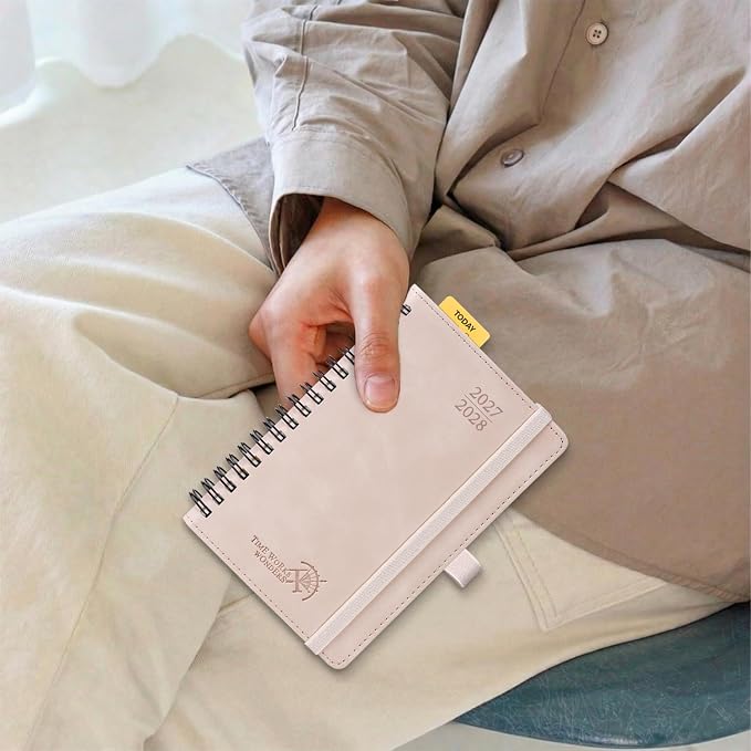 POPRUN Monthly Planner 2027-2028 (Jan.27-Jun.28),4.5"x6.25" Pocket Calendar