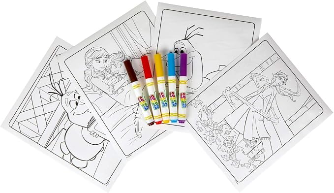 Crayola Frozen Color Wonder Coloring Set, 18 Mess Free Coloring Pages for Toddlers, Toys for Kids, Toddler Gifts