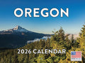 Oregon Calendar 2026 Wall 12 Month Monthly OR Scenic Souvenirs Oregonian Themed Gifts | American Made In The USA