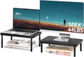 WALI Dual Monitor Riser for Desk, Adjustable Laptop Riser, up to 44 lbs | Computer Monitor Stand with Airflow Vents, Fits Monitors, Notebook, Printers, for Home, Office, School (PTT001‑2), 2 Pack
