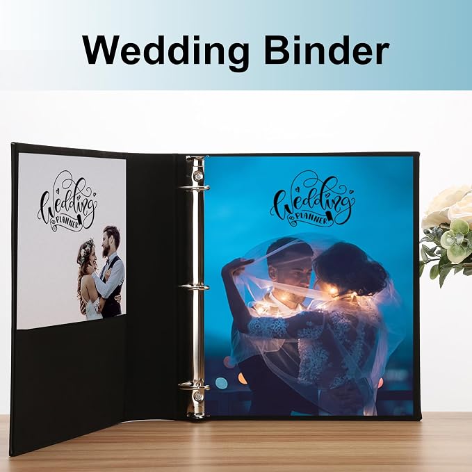 LETVPVOW Vintage Hardback 3 Ring Binder 1 Inch, Professional Leather Binder 3 Ring, Three Ring Binders Fits 8.5" x 11", D Ring Binders for Photo Album, Home, School and Office Supplies- Dark Green