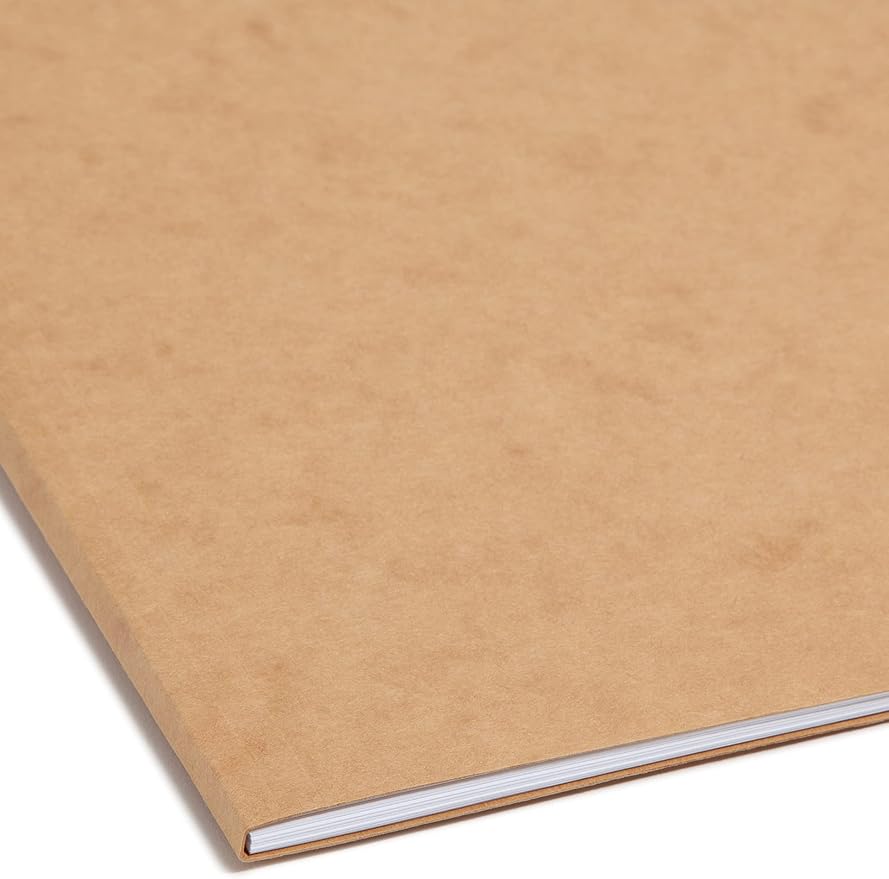 Smead Heavyweight Fastener File Folder, 2 Fasteners, 2/5-Cut Tab Right of Center Position, Guide Height, Letter Size, Kraft, 50 per Box (14882)