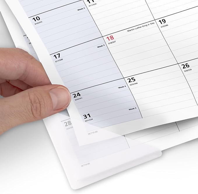 AT-A-GLANCE® QuickNotes® 2027 Monthly Desk Pad Calendar, Compact, 18" x 11"