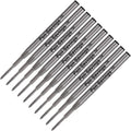 10 Pack, Pen Savings Ballpoint Pen Refills Compatible with Montblanc Twist Style Ballpoint Pens, Medium Point (Bulk Packed) (Black)