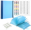 GANGZI The Life Book Document Organizer Binder | Binder with Guided Labels, Acid-Free File Folder Organizer, Document Holder for Home Records, Legal and Medical Papers (Blue)