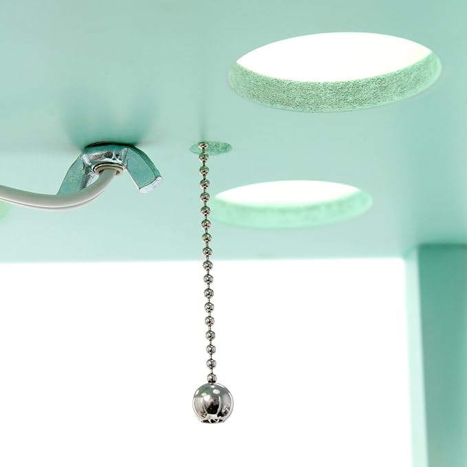 Simple Designs LF1014-AQU Etagere Organizer Storage Shelf Linen Shade Floor Lamp, Aqua