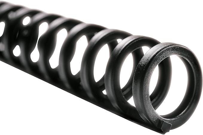 GBC Binding Spines / Spirals / Coils, 5/16" Diameter, 45 Sheet Capacity, ProClick, Black, 100 Pack (2514700)