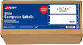 Avery White Computer Labels, 1-7/16" x 4", Dot Matrix and Pin-Feed Printer Compatible, 5,000 Total (4014)
