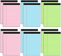 12 Pack Colored Legal Pads 8.5 x 11, Colored Note Pads 8.5 x 11 Wide Ruled