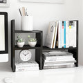 Jerry & Maggie Adjustable Rotatable Wood Desktop Display Shelf Black | Wooden Desk Organizer, Cute Dorm & Cubicle Decor. Stores Makeup & Mini Plants, Space-Saving Storage for Small College Rooms