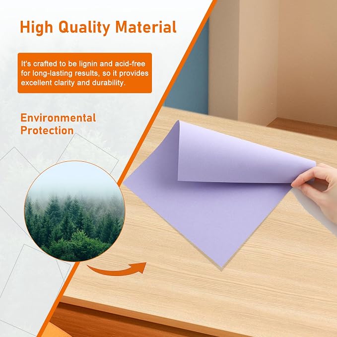 Guakicae 100 Sheets Light Purple Cardstock 8.5 x 11 Certificate Paper 80lb | Heavyweight Lavender Card Stock Printer Paper for DIY Cards Making, Invitations, Crafting, Memus, Thank You Cards