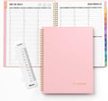 SUNEE 2027 Appointment Book, Quarter-Hourly, Weekly Monthly Planner, 8.5"x11",Pink