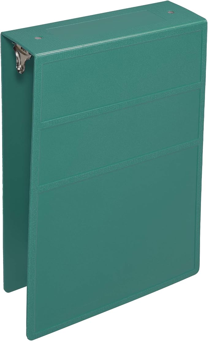 Carstens 3-Inch Heavy Duty 3-Ring Binder - Top Opening, Teal, Durable Plastic, Precision No-Gap Rings, Waterproof Cover, No Pockets, Holds 400 US Letter Sheets, BPA-Free, Made in USA (1715-3R)